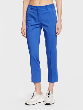 Weekend Max Mara Weekend Max Mara Szövet nadrág Gineceo 23513107 Kék Slim Fit