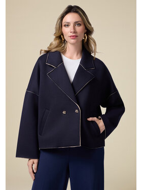 Oltre Oltre Cappotto 8140J000207N0Z4 Blu Regular Fit