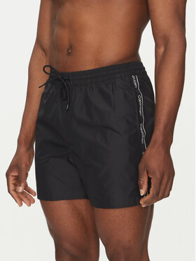 Calvin Klein Swimwear Calvin Klein Swimwear Plavecké šortky KM0KM01109 Černá Regular Fit