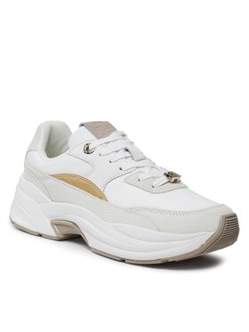 Tommy Hilfiger Tommy Hilfiger Sportcipők Chunky Feminine Runner Hardware FW0FW07703 Fehér
