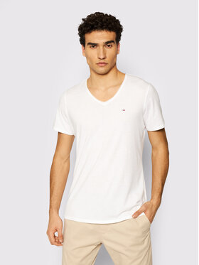 Tommy Jeans Marškinėliai Essential Jaspe DM0DM04792 Pilka Slim Fit •  Modivo.lt