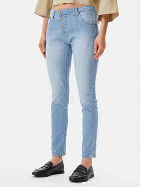 Please Please Jeansy P78ABQ2NQJ Niebieski Slim Fit