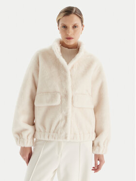 MICHAEL Michael Kors MICHAEL Michael Kors Pelzmantel 77A1469M52 Écru Relaxed Fit