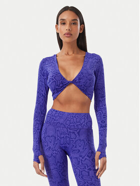 adidas adidas Tricou tehnic Primelift Workout Snake Twist Reversible Long Sleeve T-Shirt KT4022 Violet Slim Fit