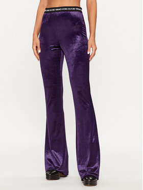 Versace Jeans Couture Versace Jeans Couture Spodnie materiałowe 75HAC1A7 Fioletowy Flared Leg