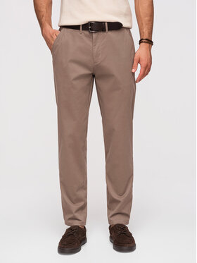 Ombre Ombre Chinosy OM-PACP-0293 Brązowy Chino Fit