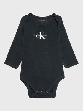 Calvin Klein Jeans Calvin Klein Jeans Bērnu bodijs Monogram IN0IN00033 Melns Regular Fit