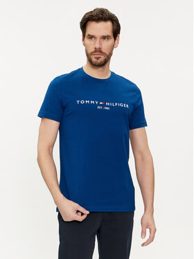 Tommy Hilfiger Tommy Hilfiger T-Shirt Logo MW0MW11797 Niebieski Regular Fit