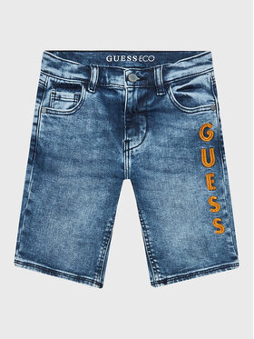 Guess Guess Szorty jeansowe L3GD13 D4GV0 Niebieski Regular Fit