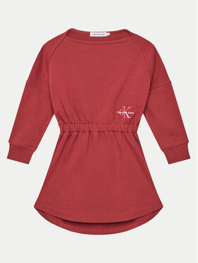 Calvin Klein Jeans Calvin Klein Jeans Трикотажна сукня Monogram IG0IG02316 M Червоний Relaxed Fit