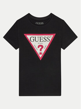 Guess Guess T-krekls J2YI51 K6YW1 Melns Regular Fit