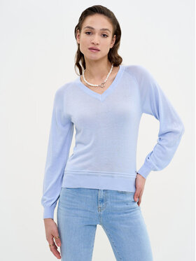 BIG STAR BIG STAR Sweter SIMONA_400_160 Niebieski Basic Fit