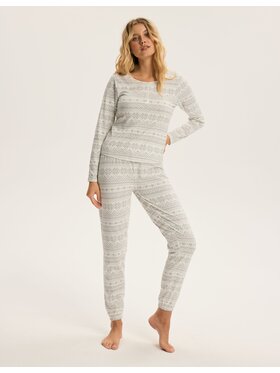 Esotiq Esotiq Piżama 43956 Biały Regular Fit