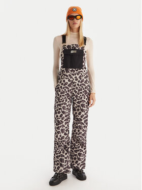 DC Shoes DC Shoes Lyžiarske nohavice Valiant BIB ADJTP03030 Béžová Regular Fit