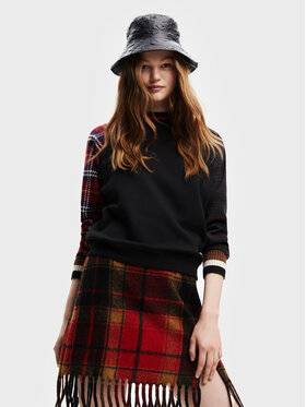 Desigual Desigual Bluză Checks 22WWSK51 Negru Regular Fit