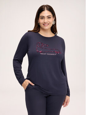 Fiorella Rubino Fiorella Rubino T-shirt G02HL009658N034 Blu Regular Fit