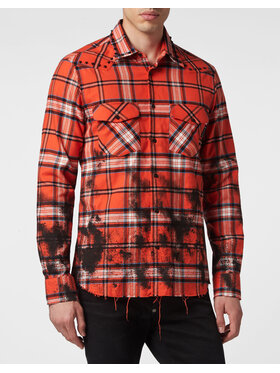 PHILIPP PLEIN PHILIPP PLEIN Koszula 4449 Pomarańczowy Regular Fit