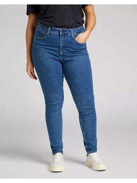 Lee Lee Jeansy SCARLETT HIGH Niebieski Skinny Fit