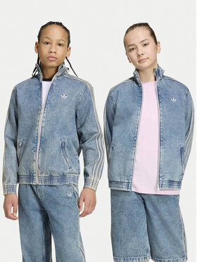 adidas adidas Kurtka jeansowa Firebird Loose Denim Track Top KR6530 Niebieski Regular Fit
