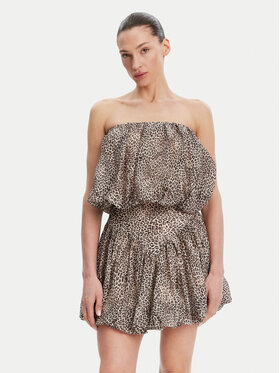 BARDOT BARDOT Felső Lissett Printed 59795TB1 Barna Relaxed Fit