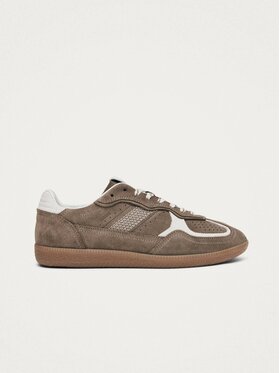 ALOHAS ALOHAS Sneakersy Tb.490 Rife Taupe Leather Sneakers Brązowy