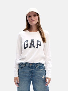 Gap Gap Блуза 831228-00 Бял Relaxed Fit