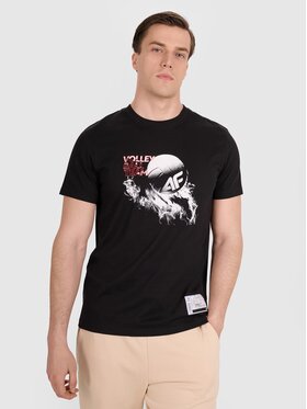 4F 4F T-shirt 4FRAW25TTSHM3235-20S Nero Regular Fit