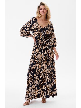 blue shadow blue shadow Sukienka codzienna Frida 2 Czarny Regular Fit