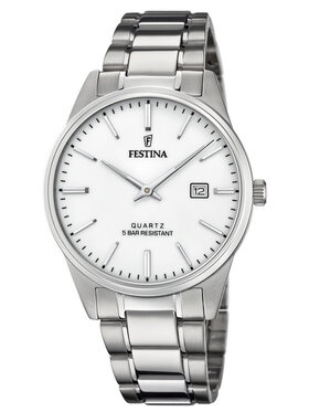Festina Festina Zegarek F20511/2 Srebrny