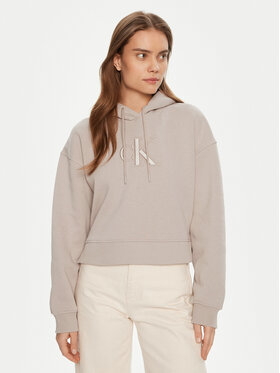 Calvin Klein Jeans Calvin Klein Jeans Mikina J20J224718 Sivá Relaxed Fit