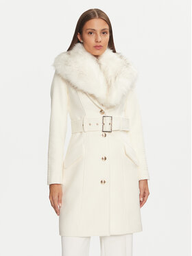 Marciano Guess Marciano Guess Cappotto di lana 4BGL04 1799Z Écru Regular Fit