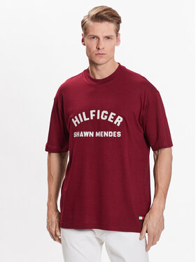 Tommy Hilfiger Tommy Hilfiger T-shirt Archive MW0MW31189 Bordeaux Relaxed Fit