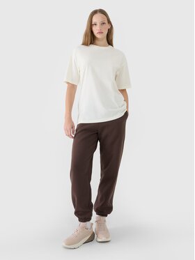 4F 4F T-Shirt 4FRSS25TTSHF2694-11S Λευκό Oversize