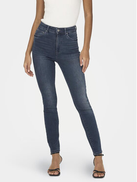 ONLY ONLY Blugi Mila 15231285 Bleumarin Skinny Fit