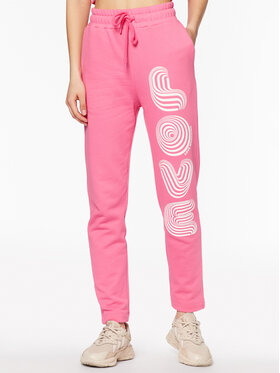 LOVE MOSCHINO LOVE MOSCHINO Melegítő alsó W155609M 4457 Rózsaszín Regular Fit