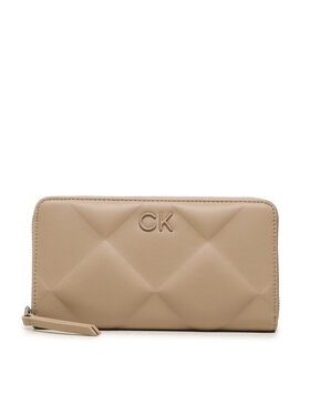 Calvin Klein Calvin Klein Veľká dámska peňaženka Re-Lock Quilt Za Wallet Lg K60K610774 Hnedá