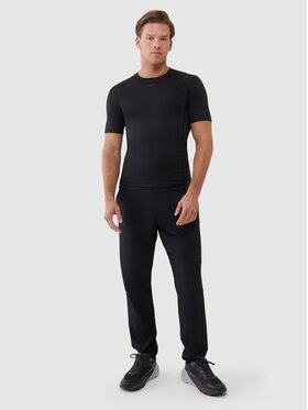 4F 4F Spodnie dresowe 4FWSS25TFTRM0781-20S Czarny Regular Fit