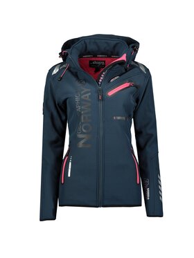 Geographical Norway Geographical Norway Kurtka softshell WW4714F/GN-NAVY / FLASHY PINK Granatowy Regular Fit