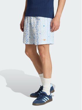 adidas adidas Szorty materiałowe 165111 Niebieski jasny Loose Fit