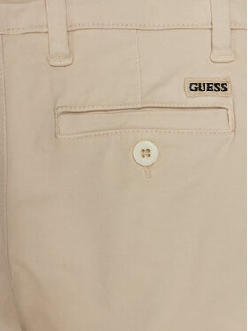 Guess Hlače Iz Tkanine Chino L3BB00 WFPMA Bež Regular Fit