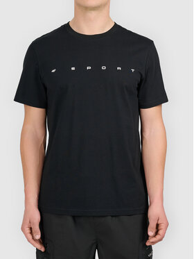 4F 4F T-Shirt CITY Czarny Regular Fit