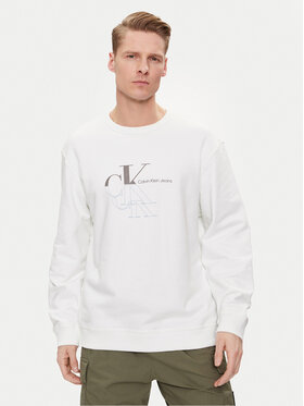 Calvin Klein Jeans Calvin Klein Jeans Μπλούζα Monogram Echo J30J325516 Λευκό Regular Fit