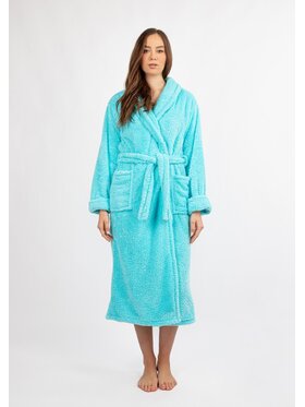 DKaren Lingerie DKaren Lingerie Szlafrok Eliza Długa Turkusowy