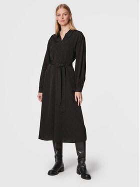Gestuz Gestuz Košilové šaty Jacqlingz 10906447 Černá Relaxed Fit