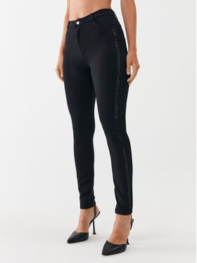 Liu Jo Sport Liu Jo Sport Hlače iz tkanine TF3272 J6182 Črna Slim Fit