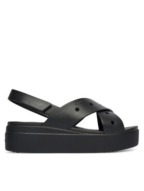 Crocs Crocs Basutės Brooklyn 4U Cross Strap Sandal 212254 Juoda