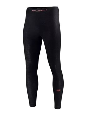 Brubeck Brubeck Kalesony LE1429M Merino Wool Czarny Regular Fit
