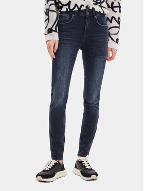 Desigual Desigual Blugi 23WWDD10 Bleumarin Slim Fit