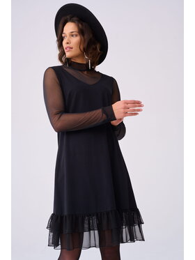 blue shadow blue shadow Sukienka Sisi BS Czarny Standard Fit