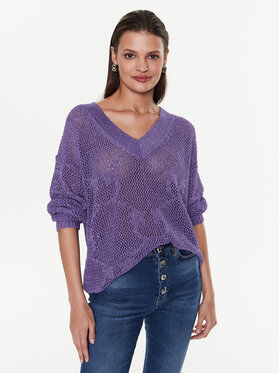 Pinko Pinko Sveter Marisol 100302 A0K2 Fialová Regular Fit